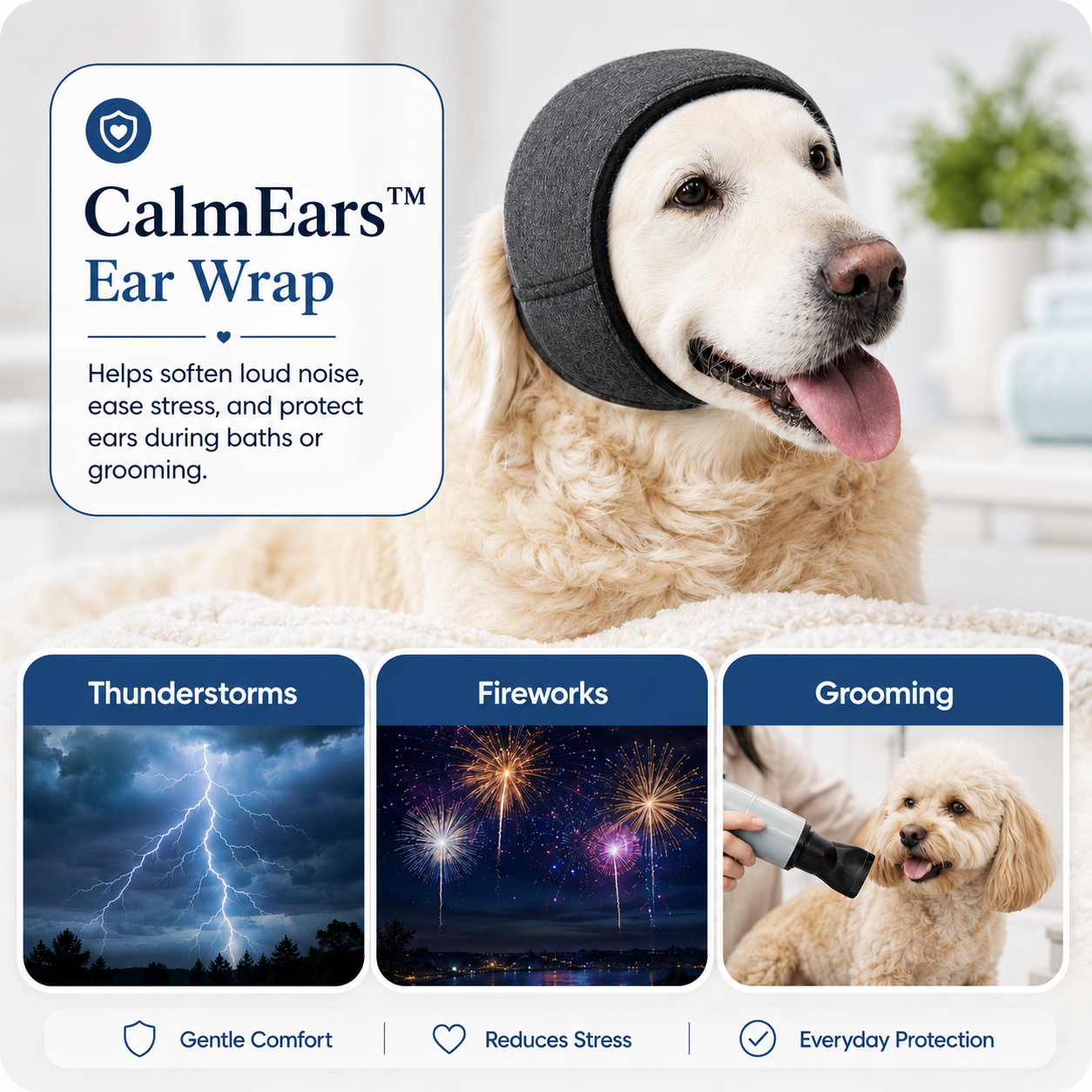 CalmEars™ - Dog Ear Wrap