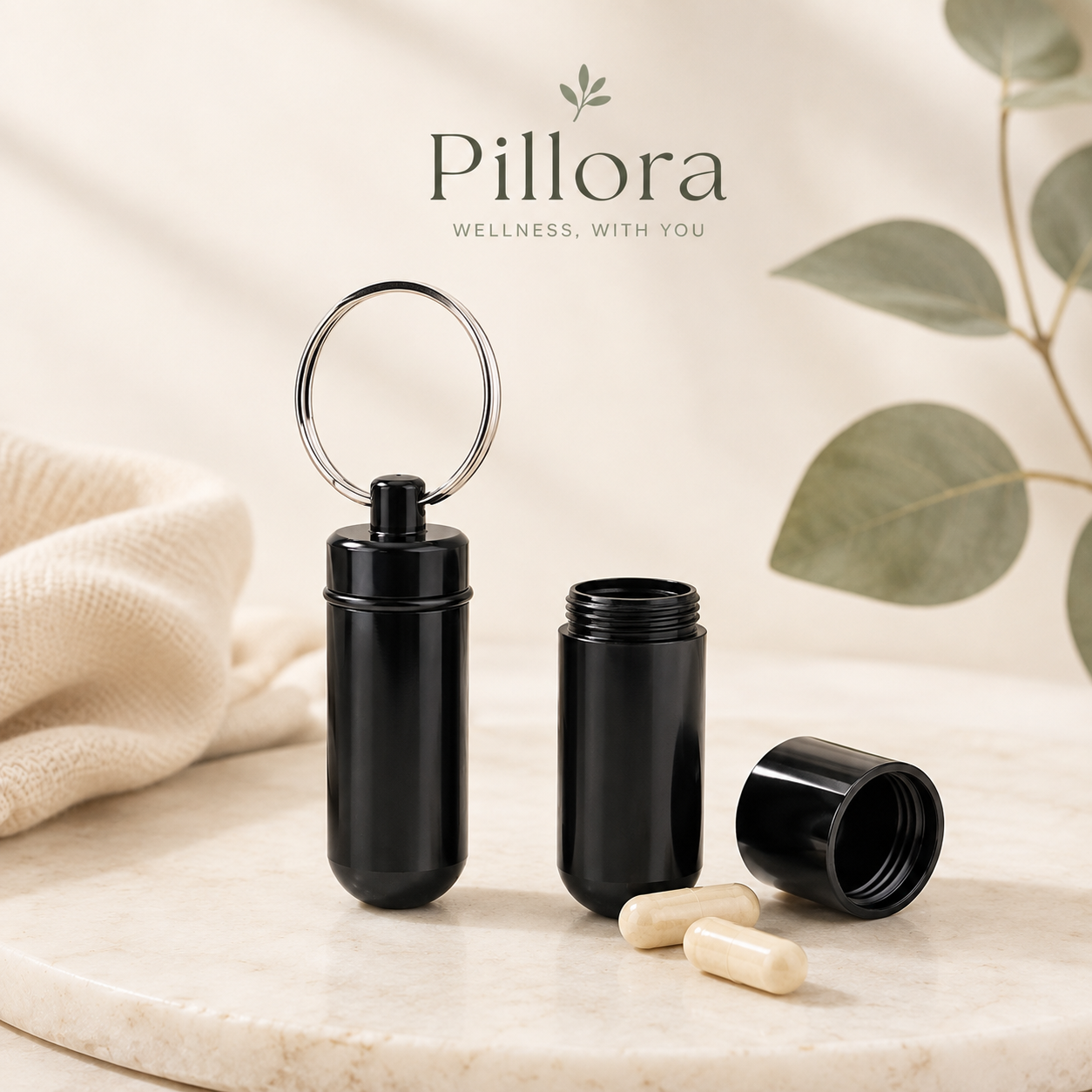 Pill Case Keychain