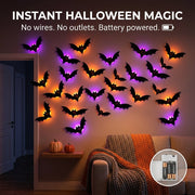 SpookyGlow™ 3D LED Bats