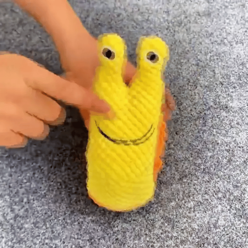 Yellow Snail Squishy Toy