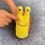 Yellow Snail Squishy Toy